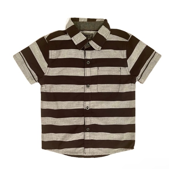 Dkny Other - DKNY Boy’s Black and Gray Collared Button-Down In Excellent Used Condition 3T‎